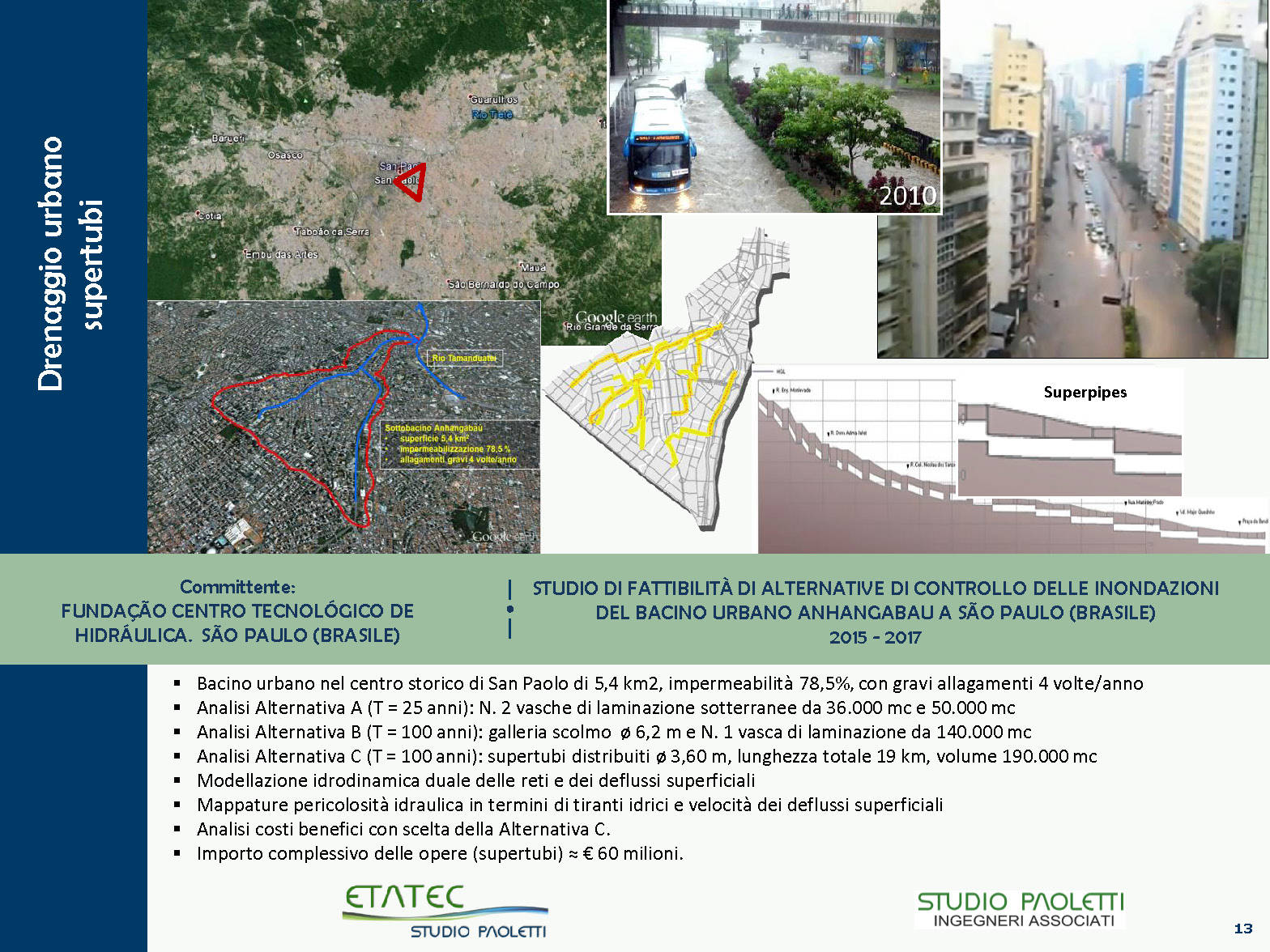 Etatec - Gestione delle risorse idriche e pianificazione idraulica e ambientale 