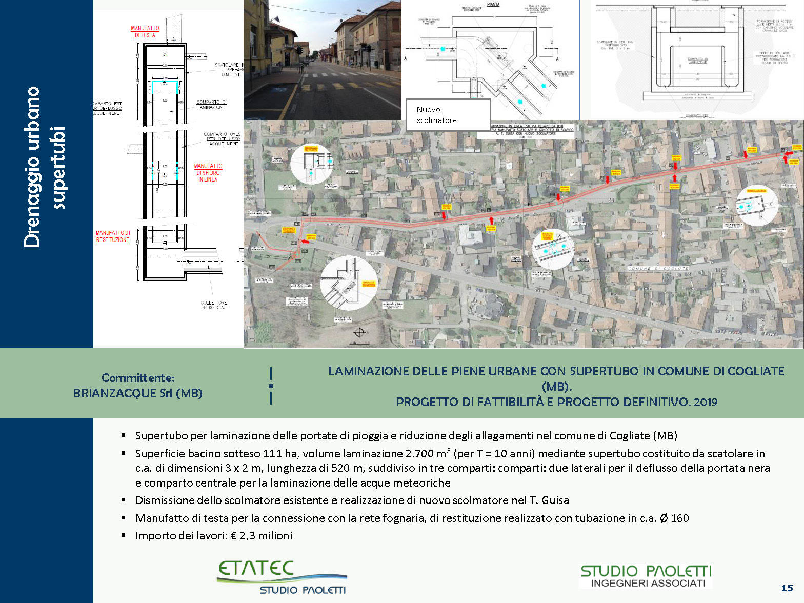 Etatec - Fognature, Drenaggio Urbano e Impianti di Depurazione